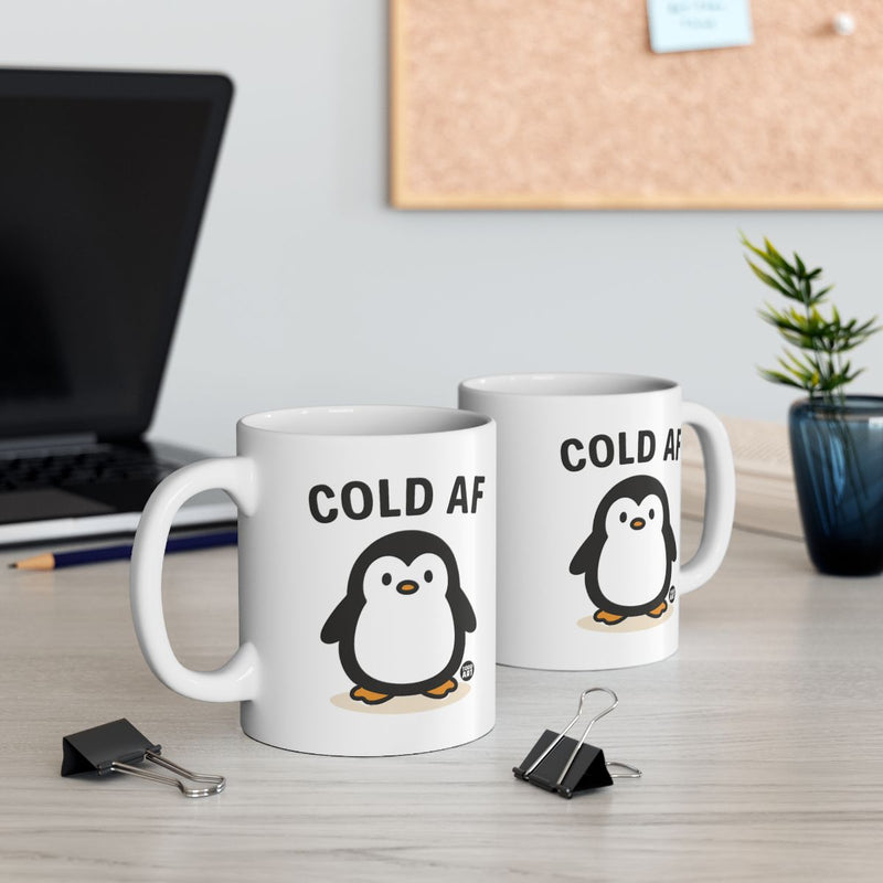 Load image into Gallery viewer, Cold AF Penguin Design Coffee Mug
