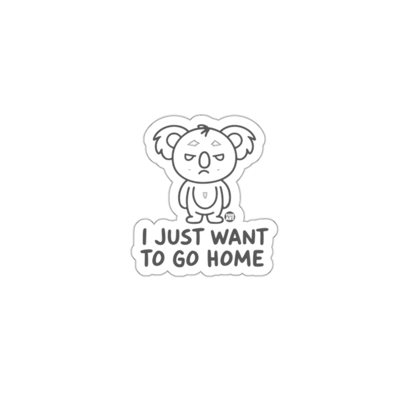 Load image into Gallery viewer, Koala I Just Want to Go Home Sticker Product
