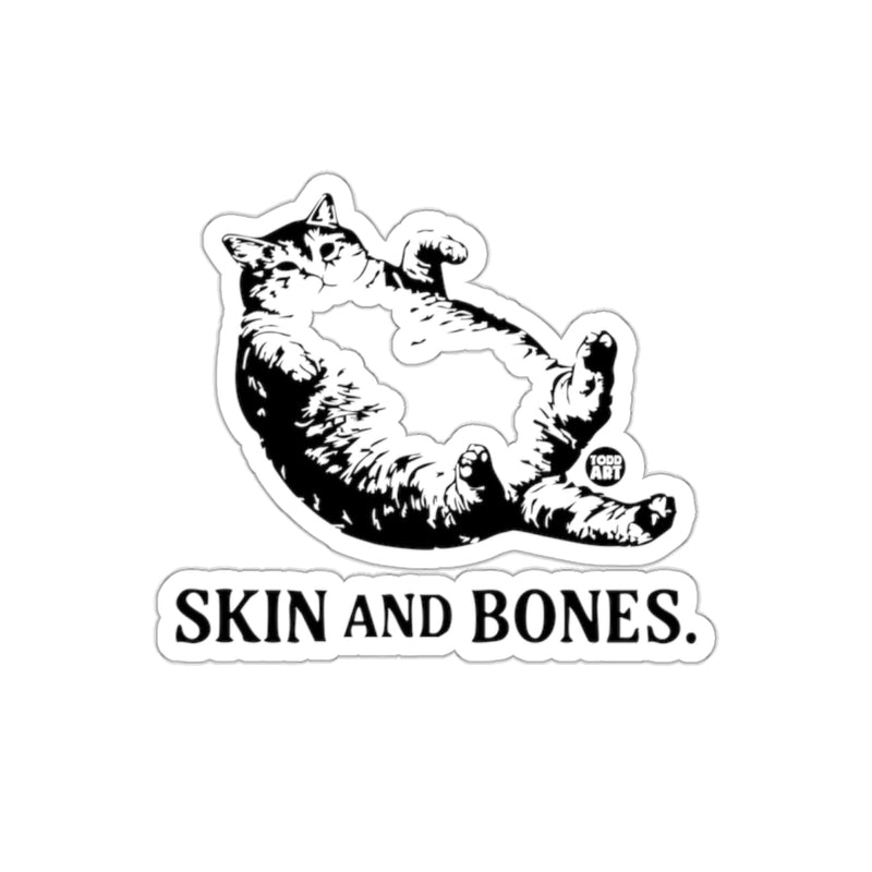 Load image into Gallery viewer, Skin AND Bones Reclining Cat Artistic Design 
