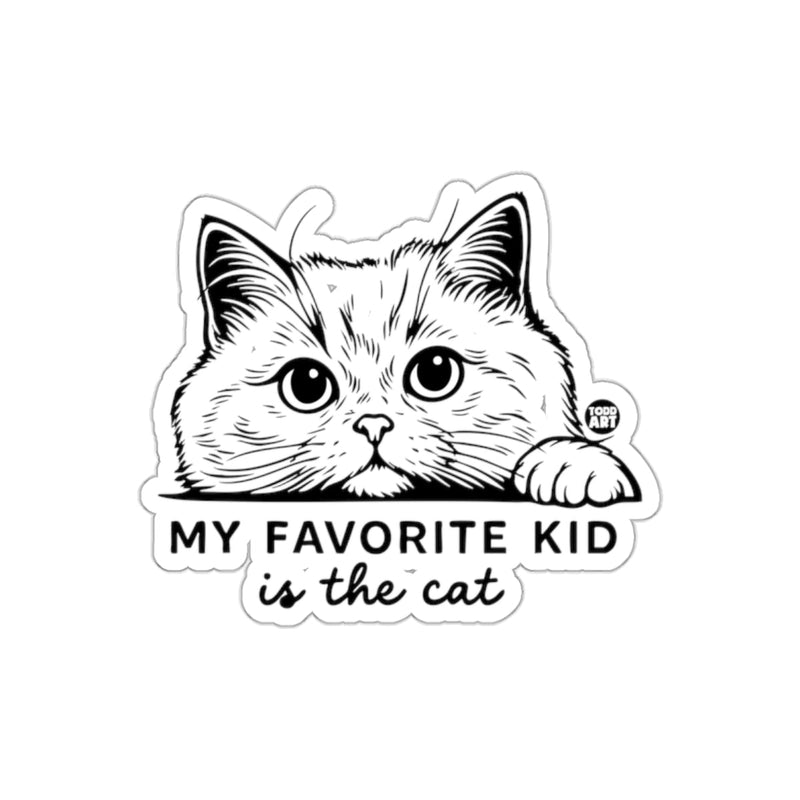 Load image into Gallery viewer, My Favorite Kid Is The Cat Funny Pet Owner Gift sticker
