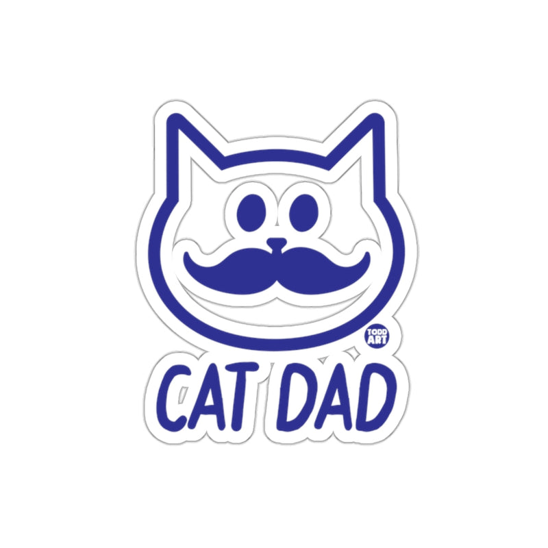 Load image into Gallery viewer, Todd Art Cat Dad Funny Face Minimalist Design sticker

