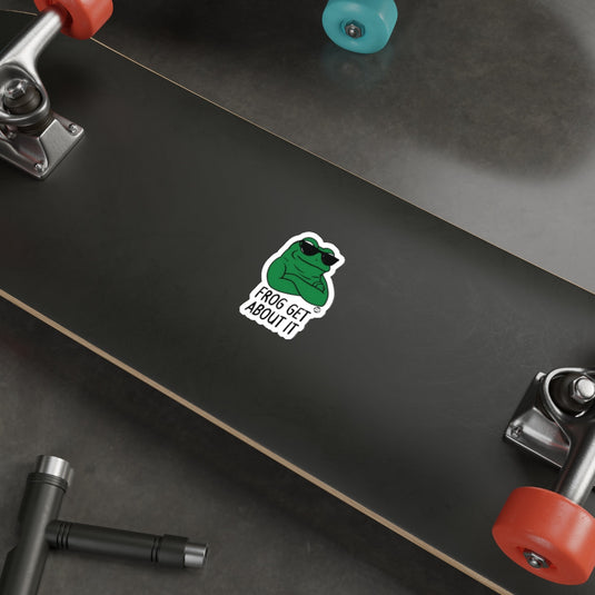 Frog Get About It Sticker for Skateboards and Laptops