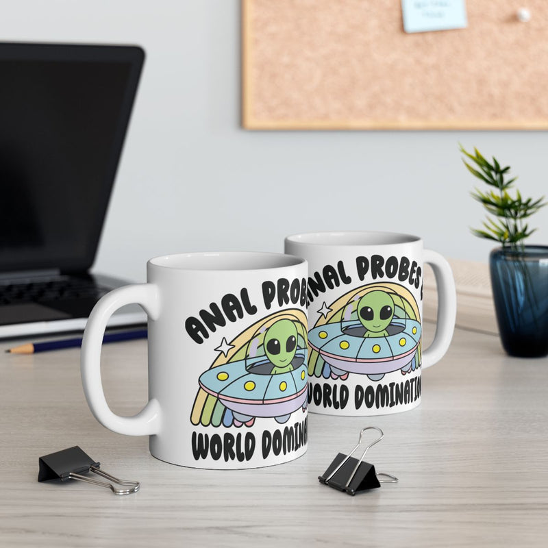 Load image into Gallery viewer, Anal Probing Aliens World Domination Mug for Coffee Lovers
