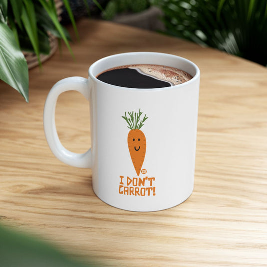I Don't Carrot Mug with Cute Carrot Design