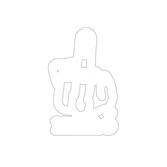 Unique Middle Finger Gesture Themed Decor Sticker