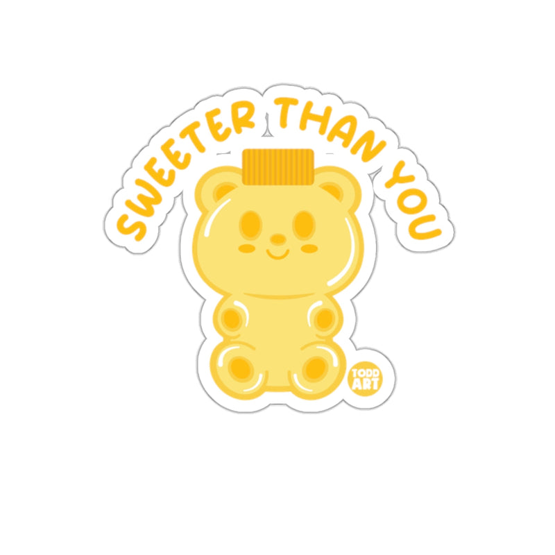 Load image into Gallery viewer, Sweet Bear 'Sweeter Than You' Sticker Decal Cutest
