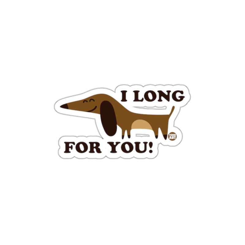 Load image into Gallery viewer, Cute Dachshund I Long For You Sticker Design Decor
