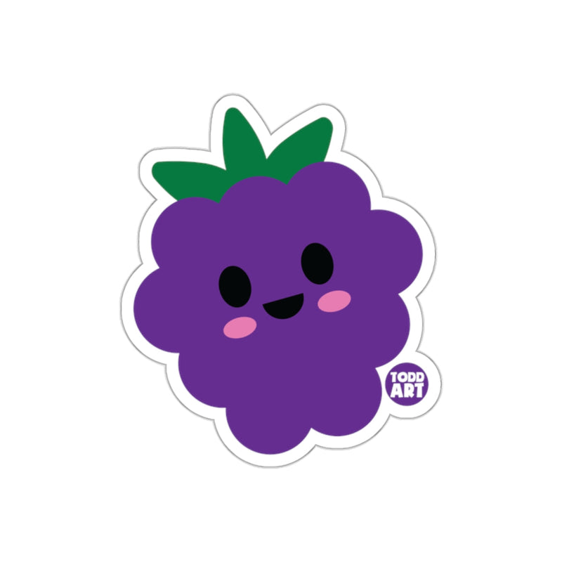 Load image into Gallery viewer, Cute Smiling Purple Cartoon Fruit Sticker Todd Art
