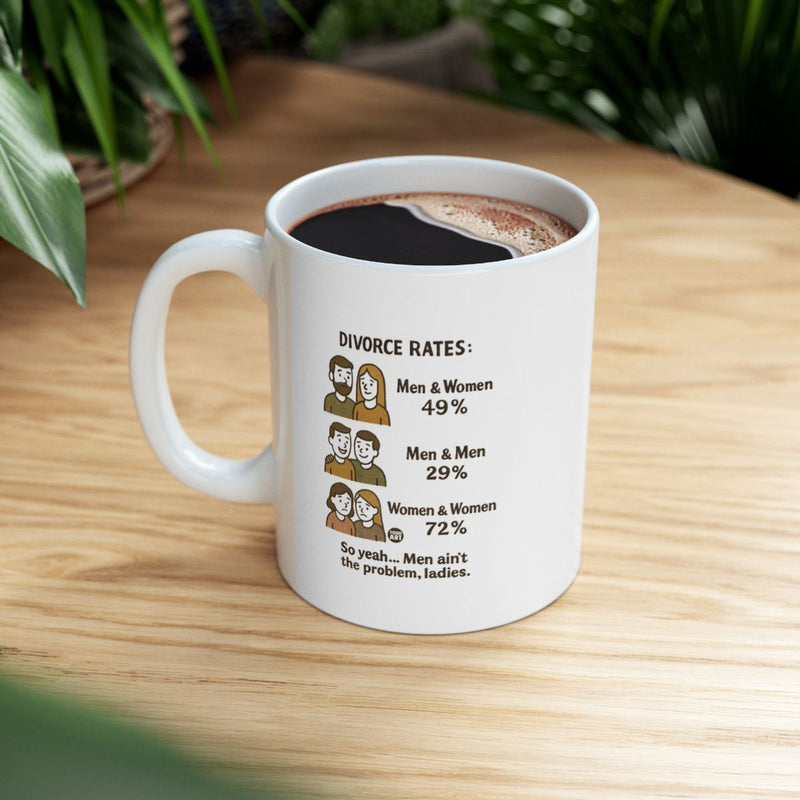 Load image into Gallery viewer, Divorce Rates Illustrated Mug Perfect Funny Gift
