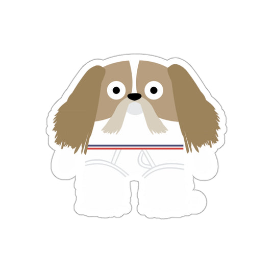 Cute Shih Tzu Cartoon Design Sticker for Dog Lovers