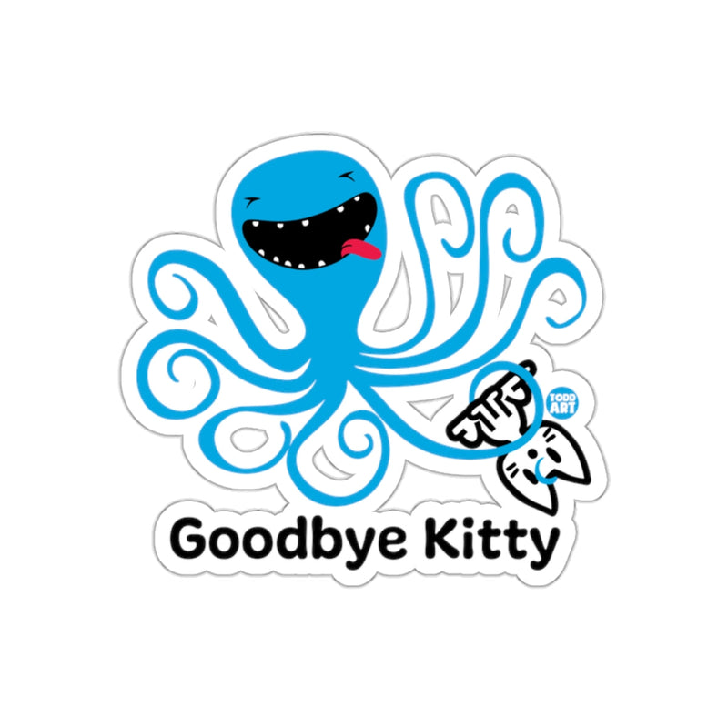 Load image into Gallery viewer, Goodbye Kitty Octopus Cartoon Funny Colorful sticker

