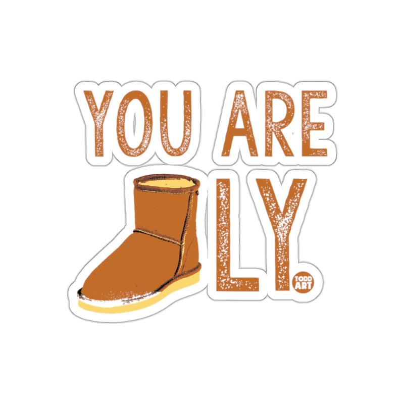 Load image into Gallery viewer, You Are Ugly Funny Boot Illustration Sticker
