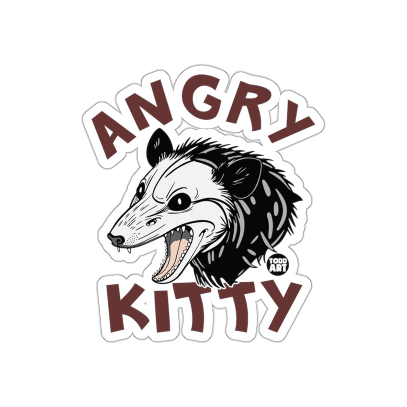 Load image into Gallery viewer, Angry Kitty Funny Opossum with Todd Art Design sticker
