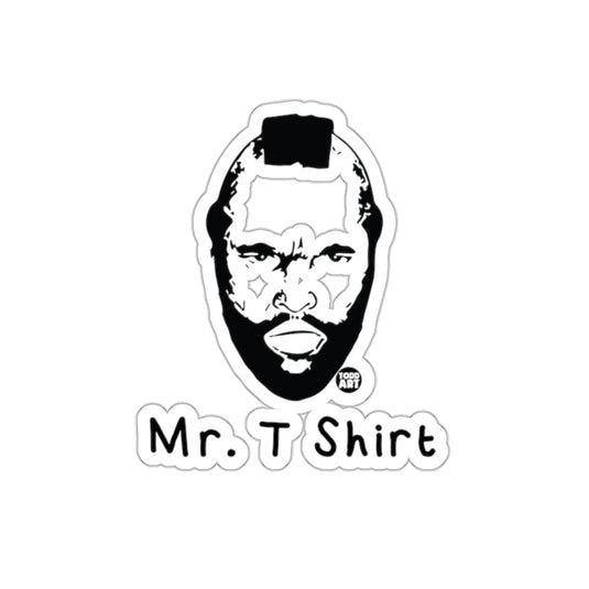 Mr T Black and White Drawing Portrait from Todd Art sticker