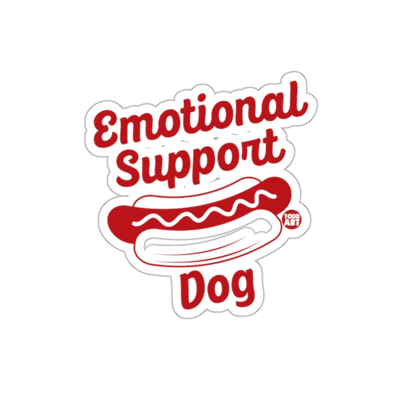 Load image into Gallery viewer, Emotional Support Dog Hot Dog Sticker

