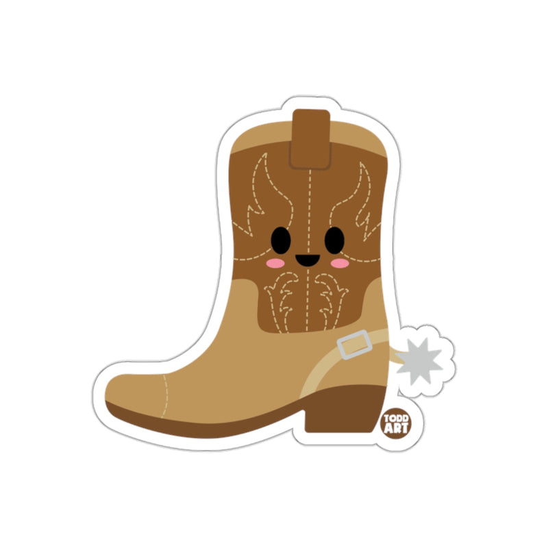 Load image into Gallery viewer, Cute Smiling Cowboy Boot Sticker for Kids and Adults
