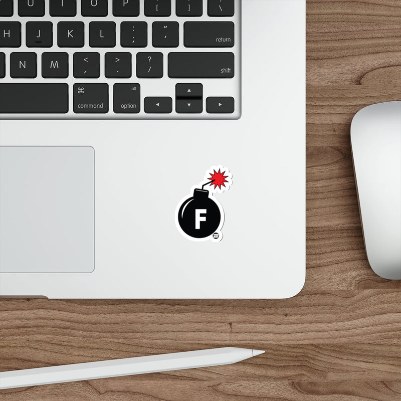 Load image into Gallery viewer, Bomb Icon with Red Spark F Logo Decal Sticker
