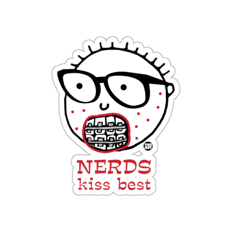 Load image into Gallery viewer, NERDS Kiss Best Cute Illustrated Sticker for Fun
