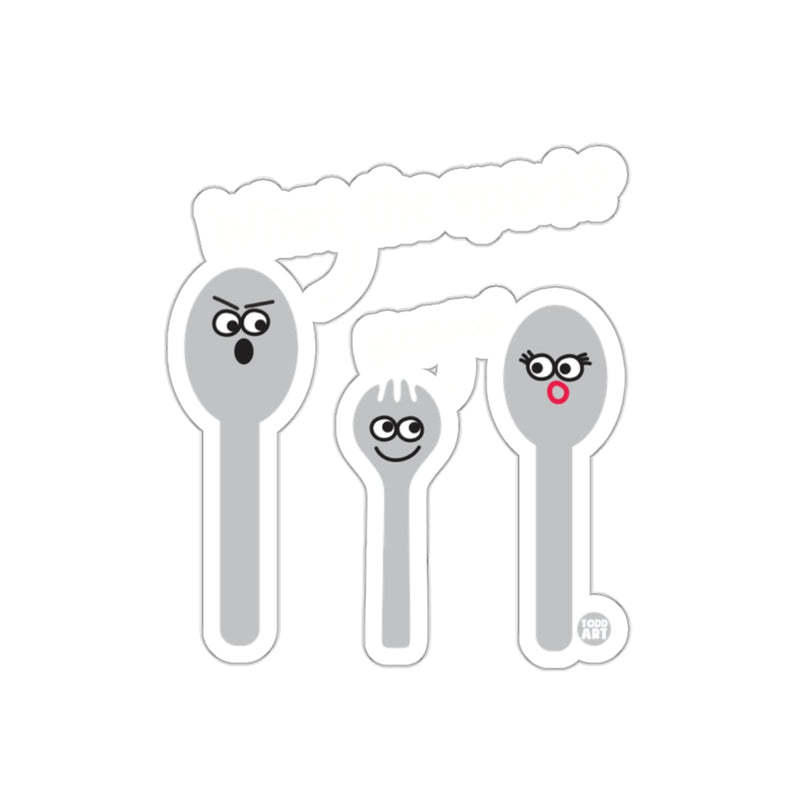 Load image into Gallery viewer, Cute Spoon Family Sticker with Adorable Faces Design
