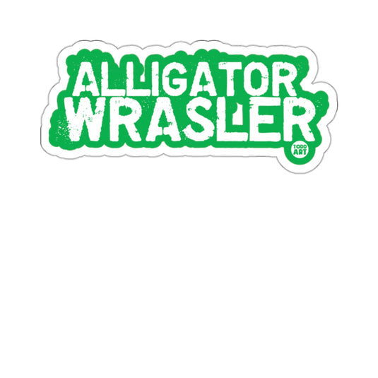 Alligator Wrasler Green Text Sticker for Your Collection