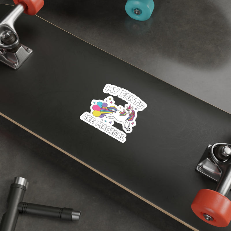 Load image into Gallery viewer, My Farts Are Magical Unicorn Rainbow Sticker 
