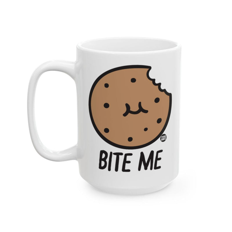 Load image into Gallery viewer, Bite Me Cookie Design Coffee Mug for Fun Mornings
