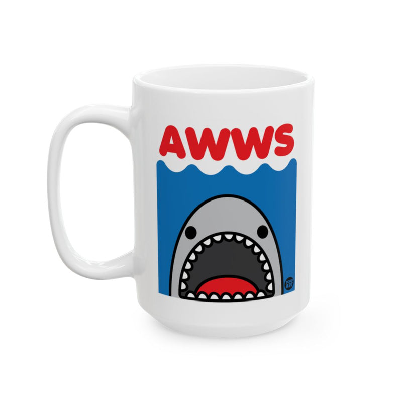 Load image into Gallery viewer, Cute Cartoon Shark Design AWWS Mug
