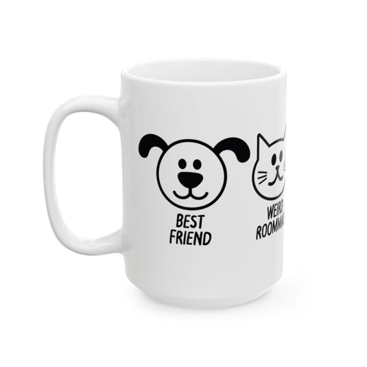 Best Friend and Weird Roommate Funny Coffee Mug