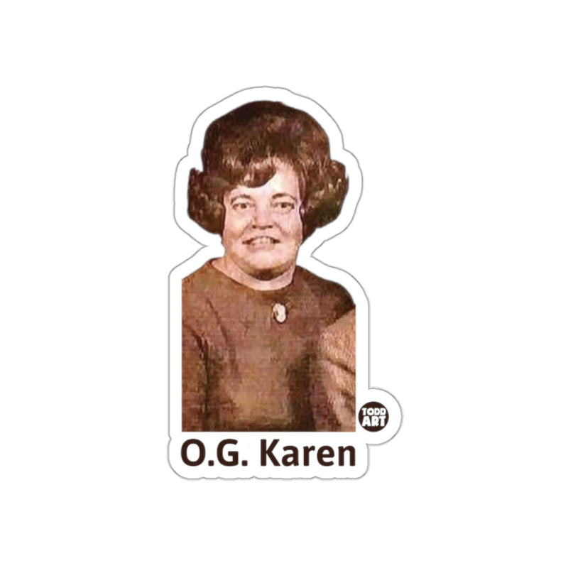 Load image into Gallery viewer, O.G. Karen Todd Art Sticker Iconic Vintage Design
