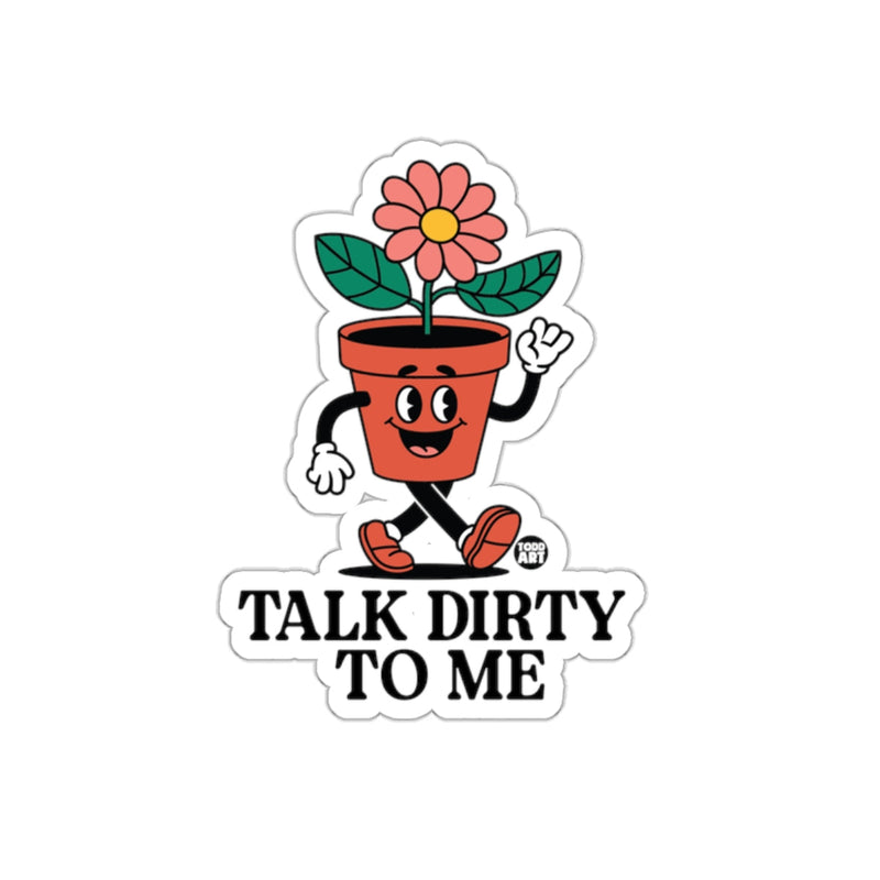 Load image into Gallery viewer, Talk Dirty To Me Flower Pot Cartoon Character sticker
