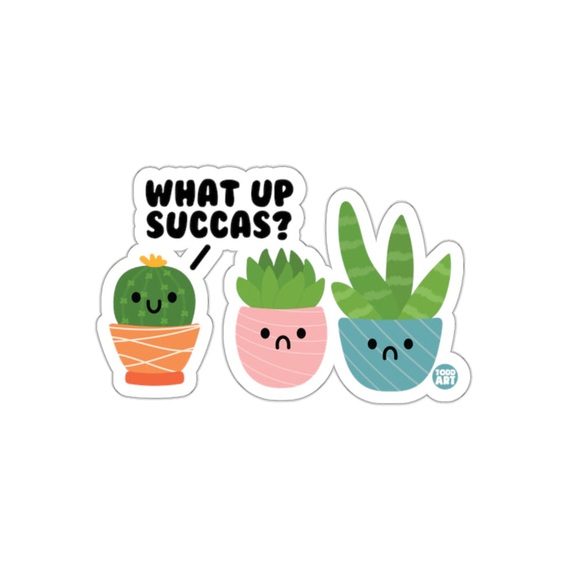 Load image into Gallery viewer, What Up Succas Cute Succulent Plant Sticker
