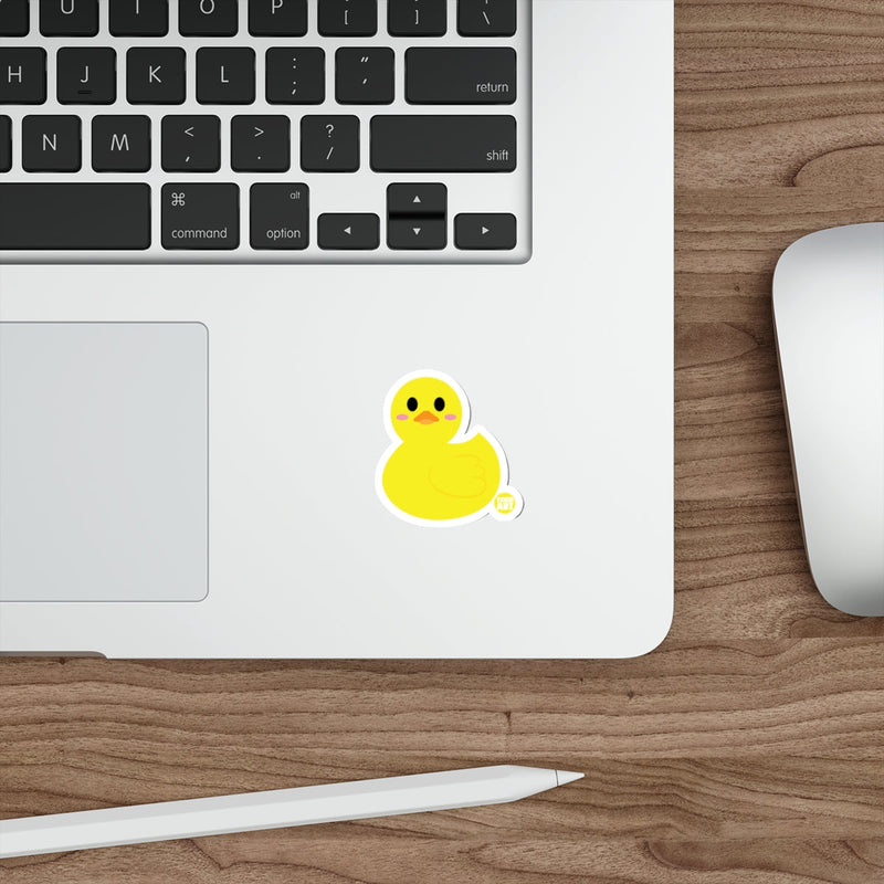 Load image into Gallery viewer, Cute Yellow Rubber Duck Sticker for Laptops or Notebooks
