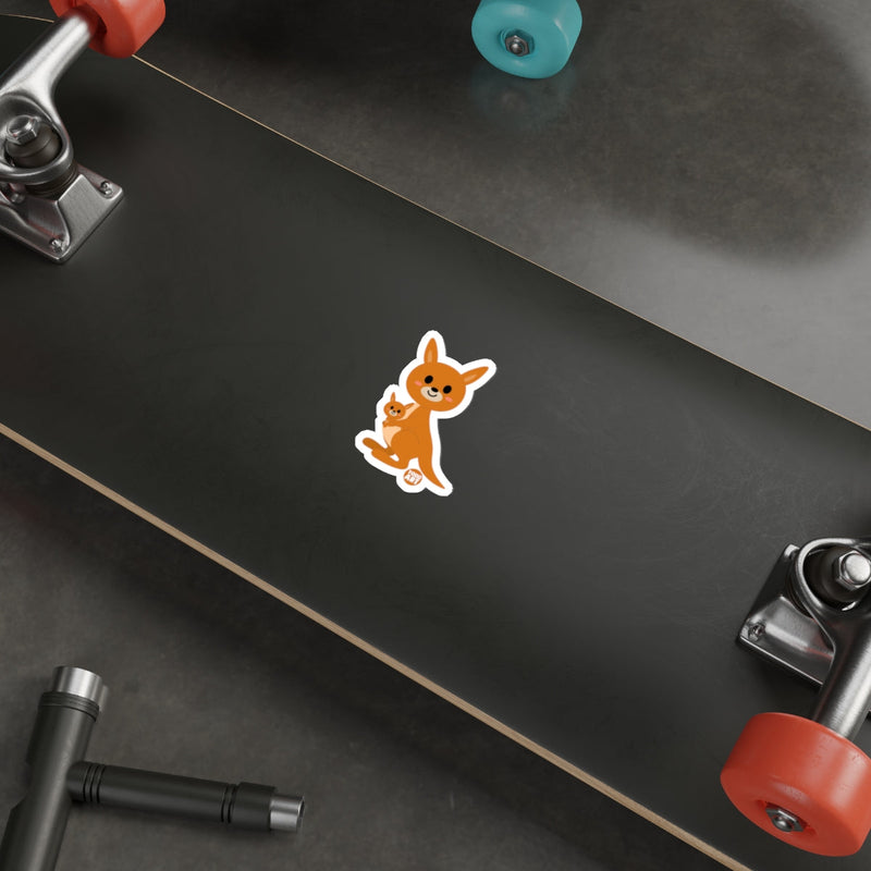 Load image into Gallery viewer, Cute Kangaroo and Joey Sticker for Skateboards and Laptops
