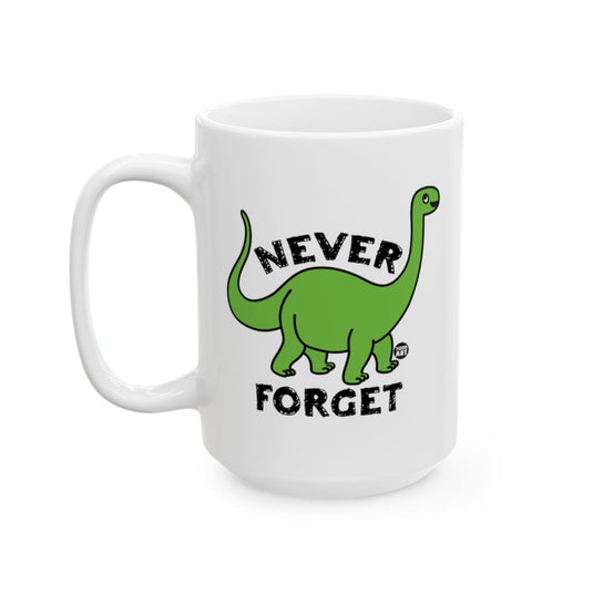 Never Forget Dinosaur Graphic Mug