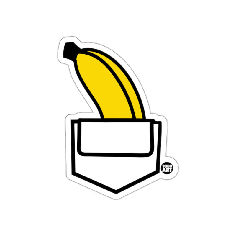Load image into Gallery viewer, Quirky Banana in Pocket Sticker for Laptops or Notebooks

