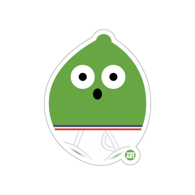 Load image into Gallery viewer, Todd Art Green Character Sticker with Big Eyes
