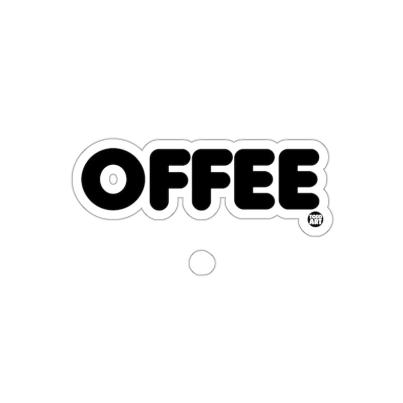 Load image into Gallery viewer, Offee Sticker with Bold Black Text for Unique Style
