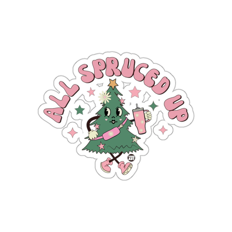 Load image into Gallery viewer, All Spruced Up Christmas Tree with Stars Sticker
