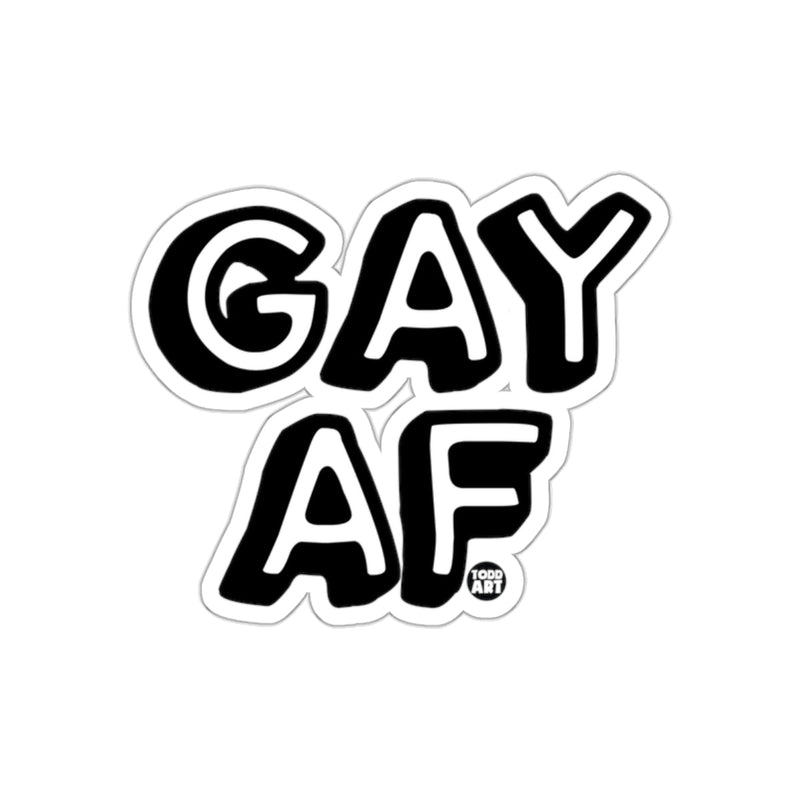 Load image into Gallery viewer, Bold and Fun Gay AF Sticker for All Occasions
