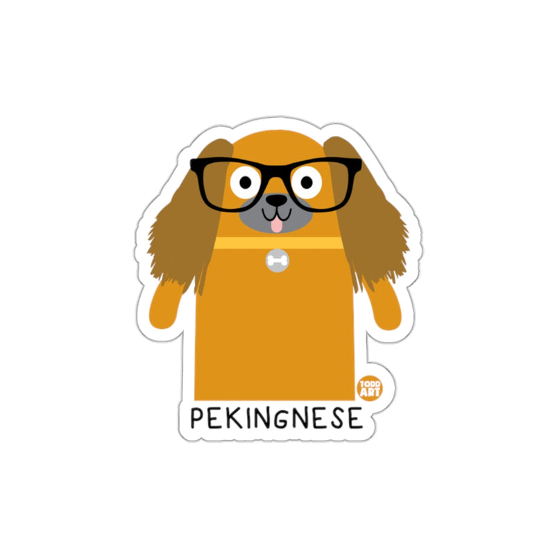 Load image into Gallery viewer, Cute Pekingnese Dog with Glasses Sticker for Pet Lovers
