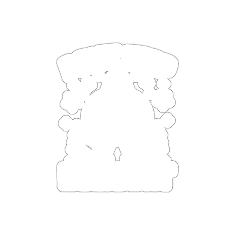 Load image into Gallery viewer, Cartoon Santa with Christmas Tree Sticker Product
