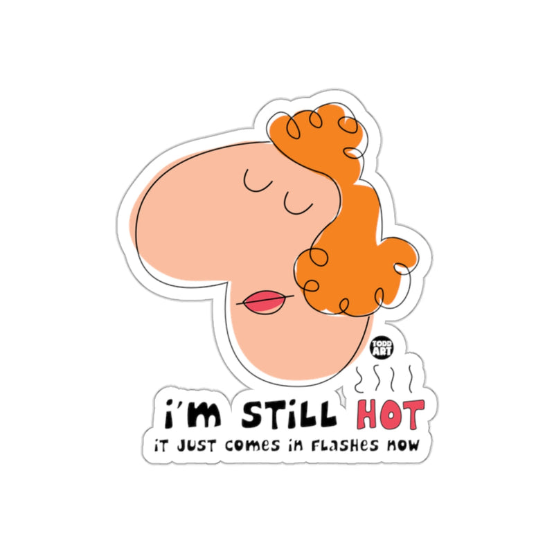 Load image into Gallery viewer, I'm Still Hot It Just Comes In Flashes Now Sticker

