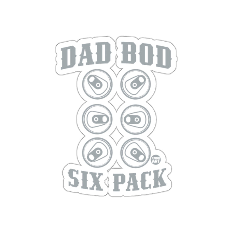 Load image into Gallery viewer, Dad Bod Six Pack Graphic Sticker Design
