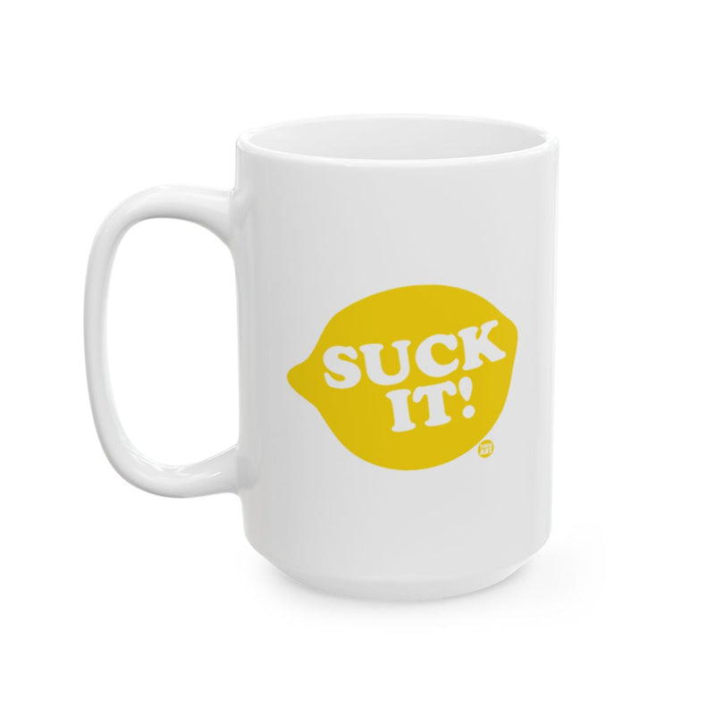 Load image into Gallery viewer, Suck It Lemon Design Coffee Mug Perfect for Your Morning
