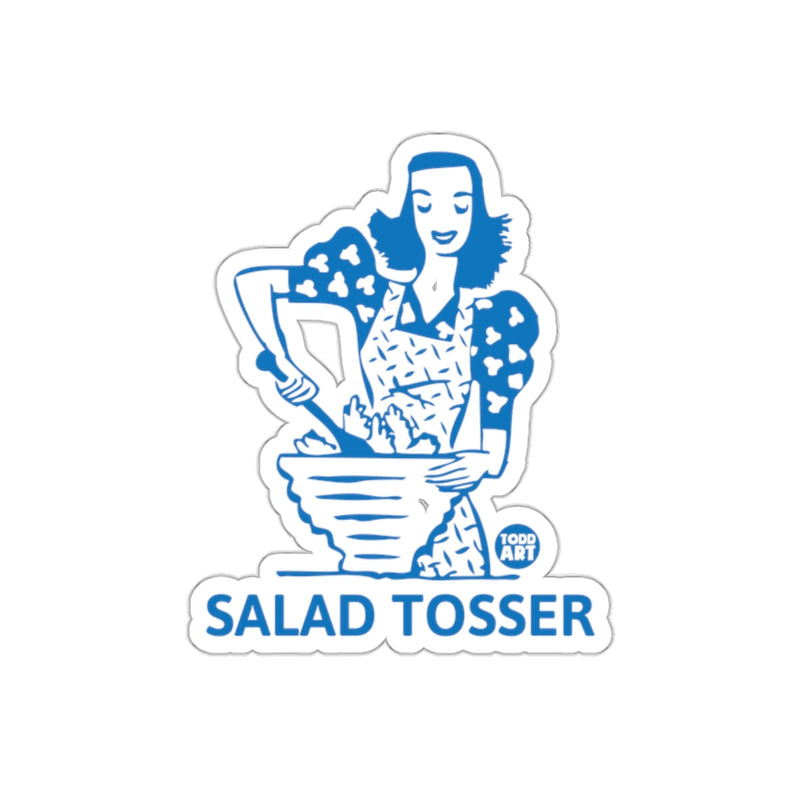 Load image into Gallery viewer, Salad Tosser Kitchen Woman Graphic Design Todd Art sticker
