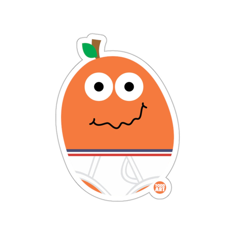 Load image into Gallery viewer, Cute Orange Fruit Cartoon Character Sticker Decal

