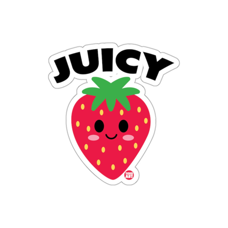 Load image into Gallery viewer, Juicy Smiling Strawberry Cute Sticker for Fun

