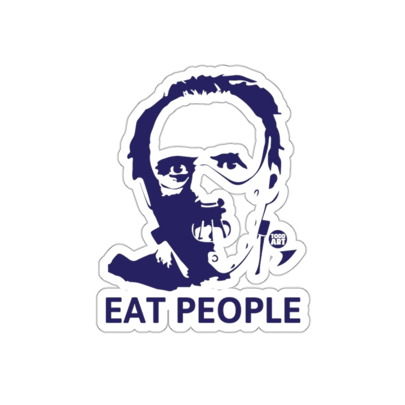 Load image into Gallery viewer, Eat People Hannibal Lecter Minimalist Illustration sticker
