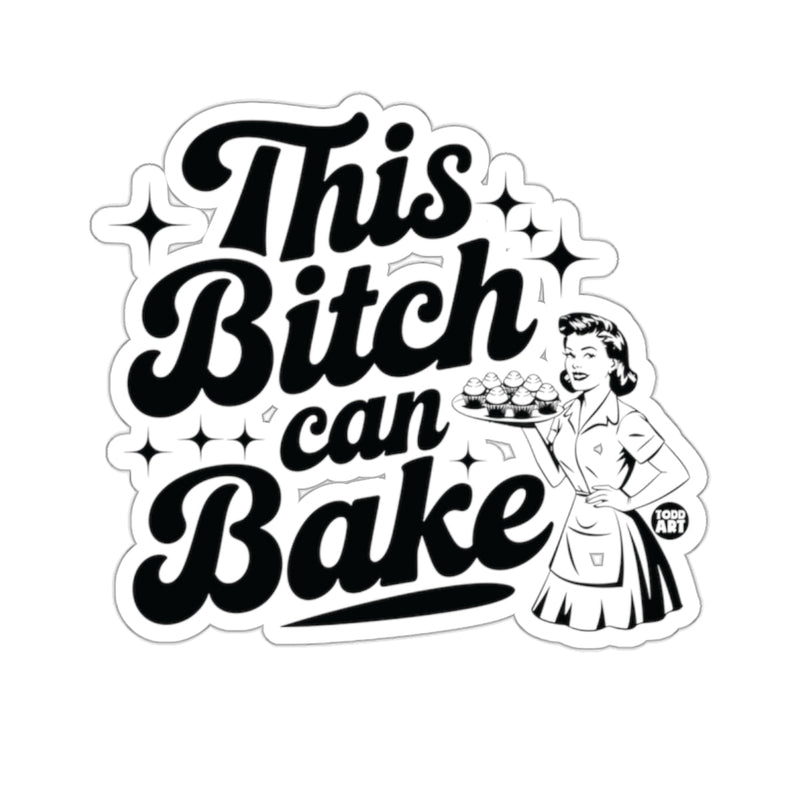 Load image into Gallery viewer, This Bitch can Bake Retro Lady Cupcakes Humorous 
