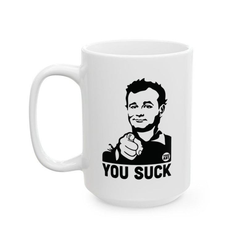 Load image into Gallery viewer, You Suck Funny Graphic Coffee Mug
